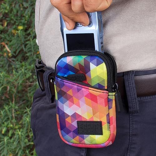 Miniatura 6 de USA GEAR Funda pequeña para cámaras digitales compactas, compatible con Canon PowerShot, Canon Ivy, Nikon Coolpix A300, Sony Cybershot DSC-W830 y