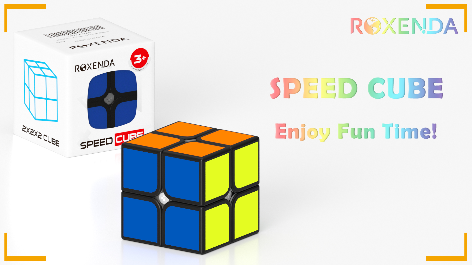 MULTI - Cube magique 3x3x3 sans autocollant, Casse tête professionnel