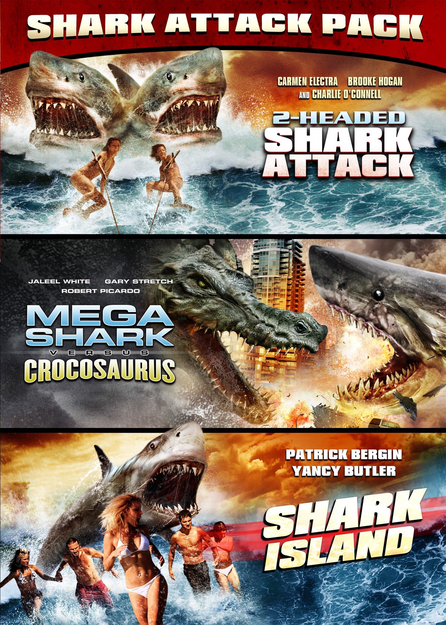 2 Headed Shark Attack / Mega Shark vs. Crocosaurus / Shark Island