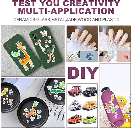 Miniatura 17 de 20 hojas de papel adhesivo de chorro de tinta transparente, 8.5 x 11 pulgadas, papel de transferencia de tobogán de agua transparente imprimible