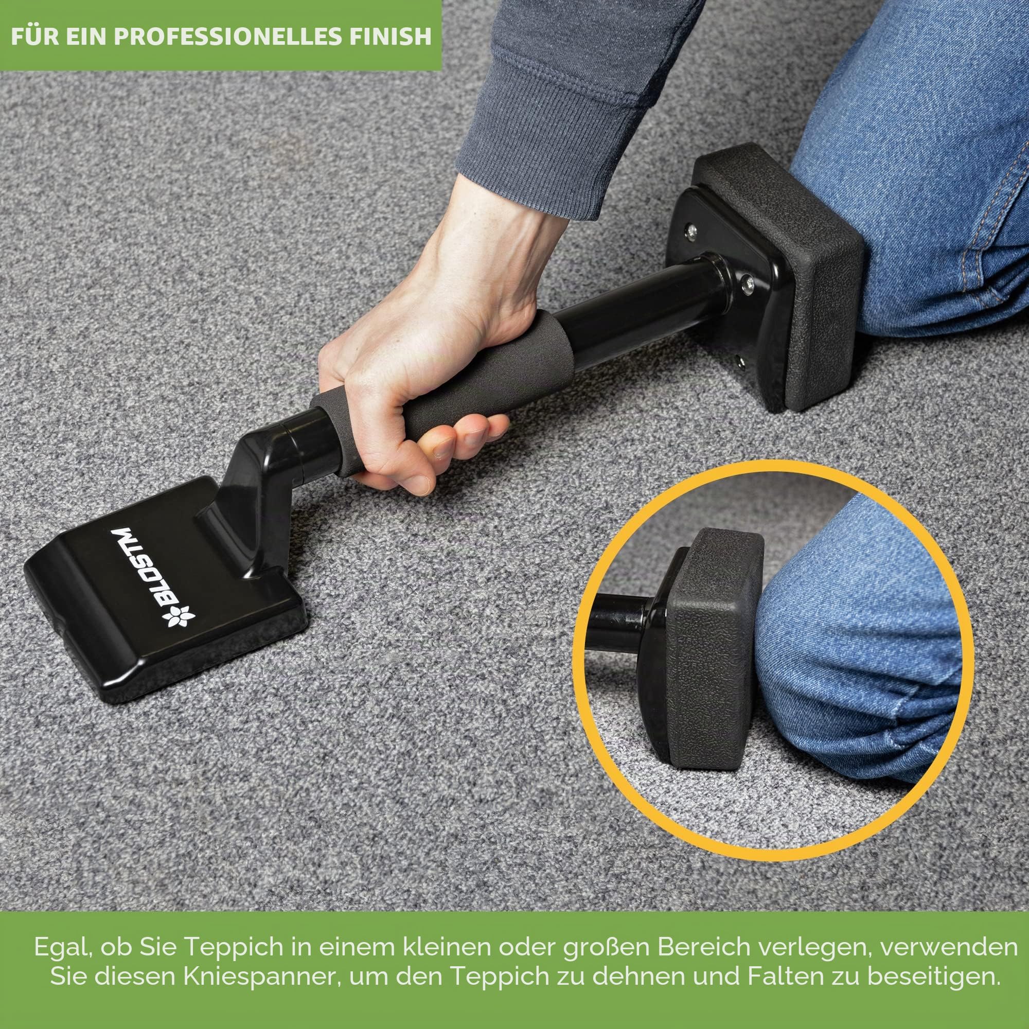 BLOSTM Teppichspanner Kniekicker professioneller Teppichkicker mit weichem Griff
