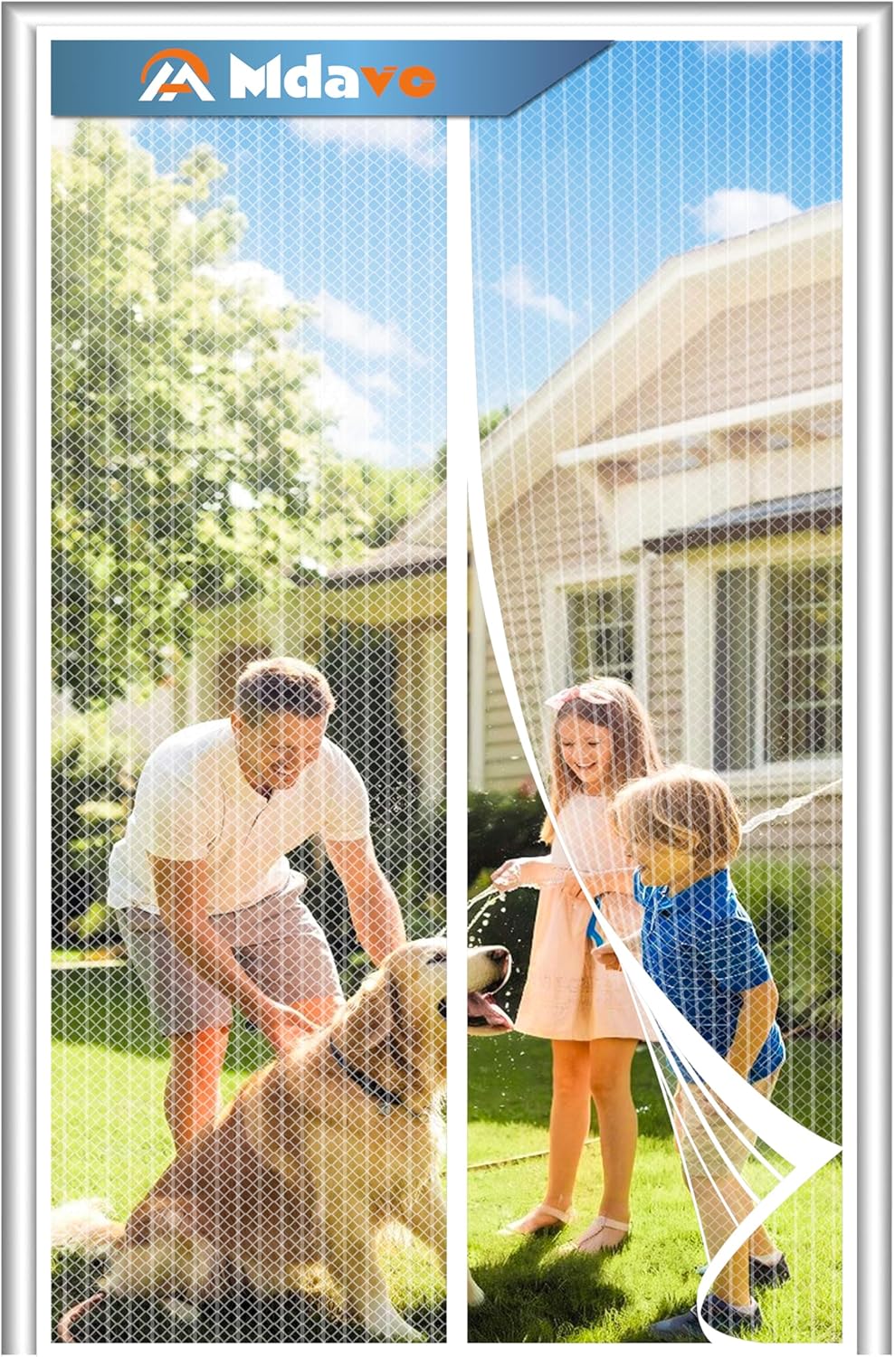 Magnetic Screen Door, Keep Bugs Out, Pet & Kid Friendly?Works with Front Doors, Sliding Doors,Fit Door Size 36 x 78 Inches White Fit Door Size 36 x 78 IN White