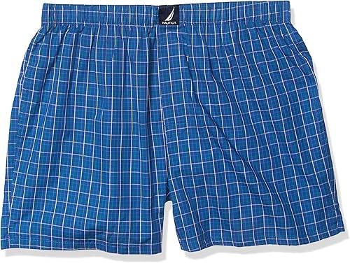 Nautica Bóxer tejido para hombre, estampado de ancla rojo