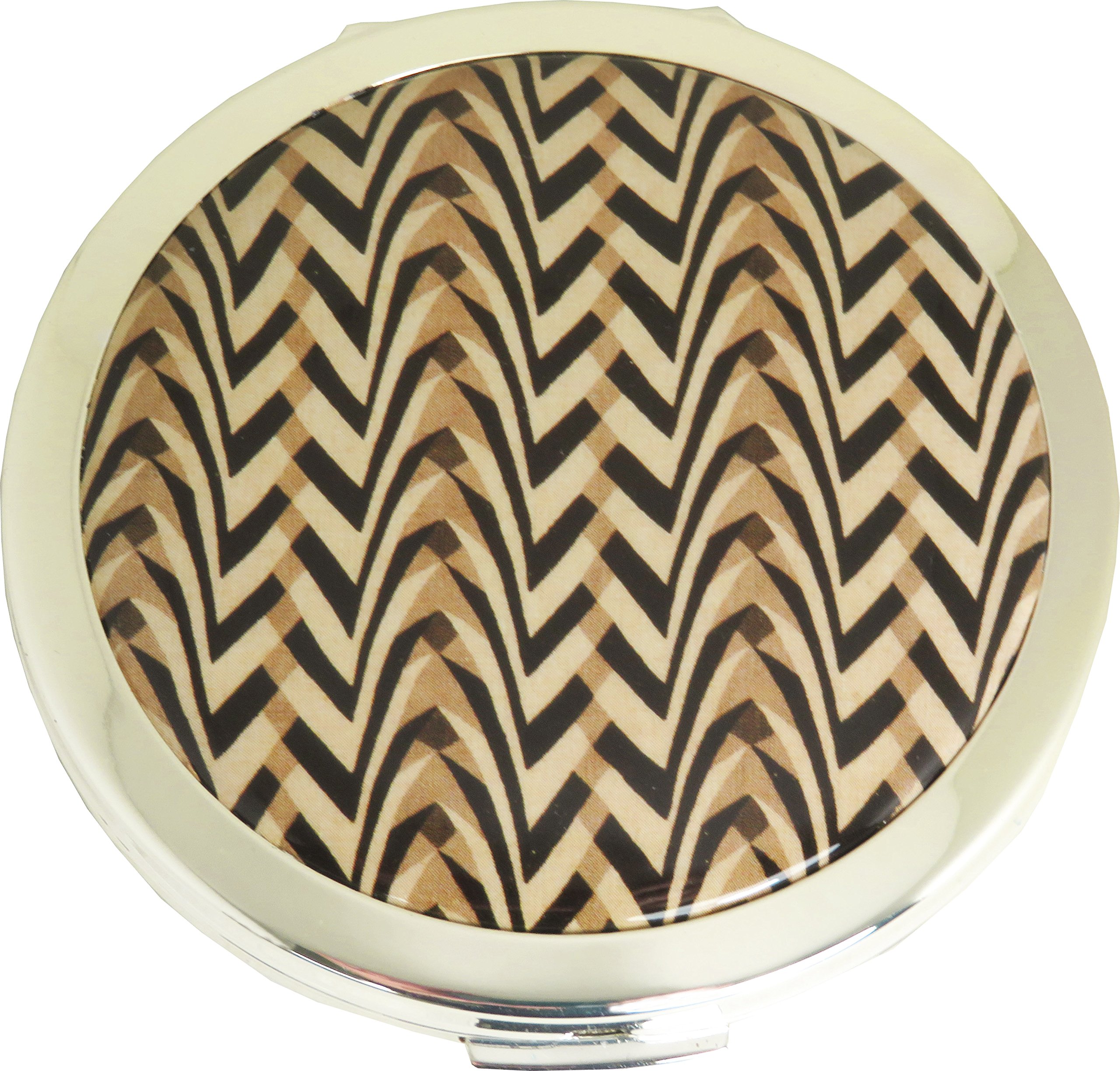 Stratton V & A Collection Deco Chevron Dual Mirror 70mm