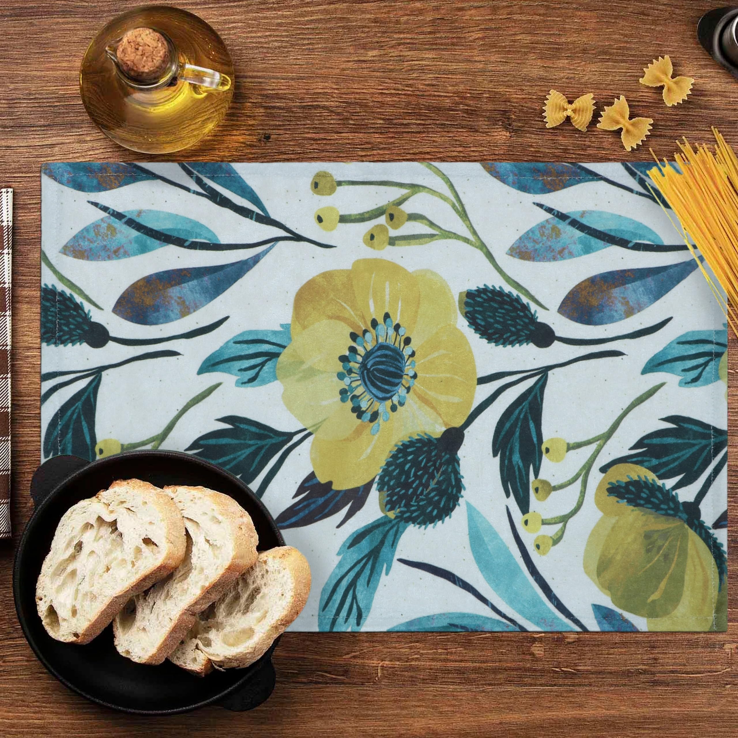 Home Talk Designer Placemats and Table Runner Set Elegant Console Décor for Dining, Parties, and Events Machine Washable Velvet Fabric 7 Piece Pack (13x19 Inches Placemats, 14x72 Inches Runner (B0CRKM9M5C) Amazon Price History, Amazon Price Tracker