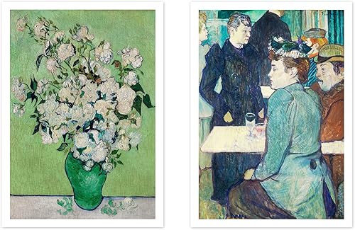 Miniatura 4 de Ink Inc. Pintores maestros impresionistas de Monet Van Gogh  Decoración de pared del museo  Nenúfares girasoles océano  (pintores impresionistas,