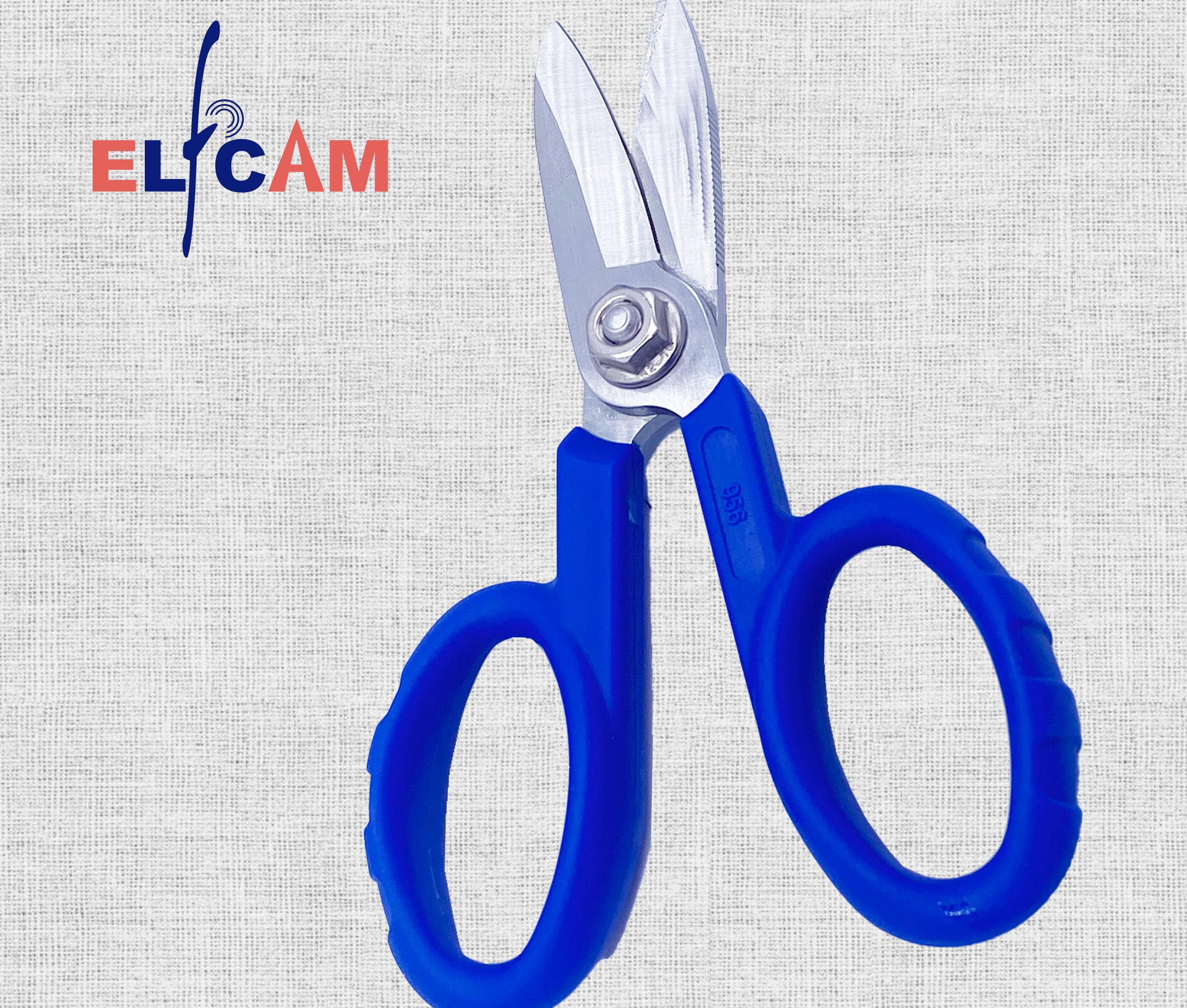 Elfcam® - Set di 2 Forbici Kevlar per Fibra Ottica, Forbici Multifunzione in Acciaio Legato al Carbonio, Lunghezza: 138 mm, Fabbricata da Nusharp