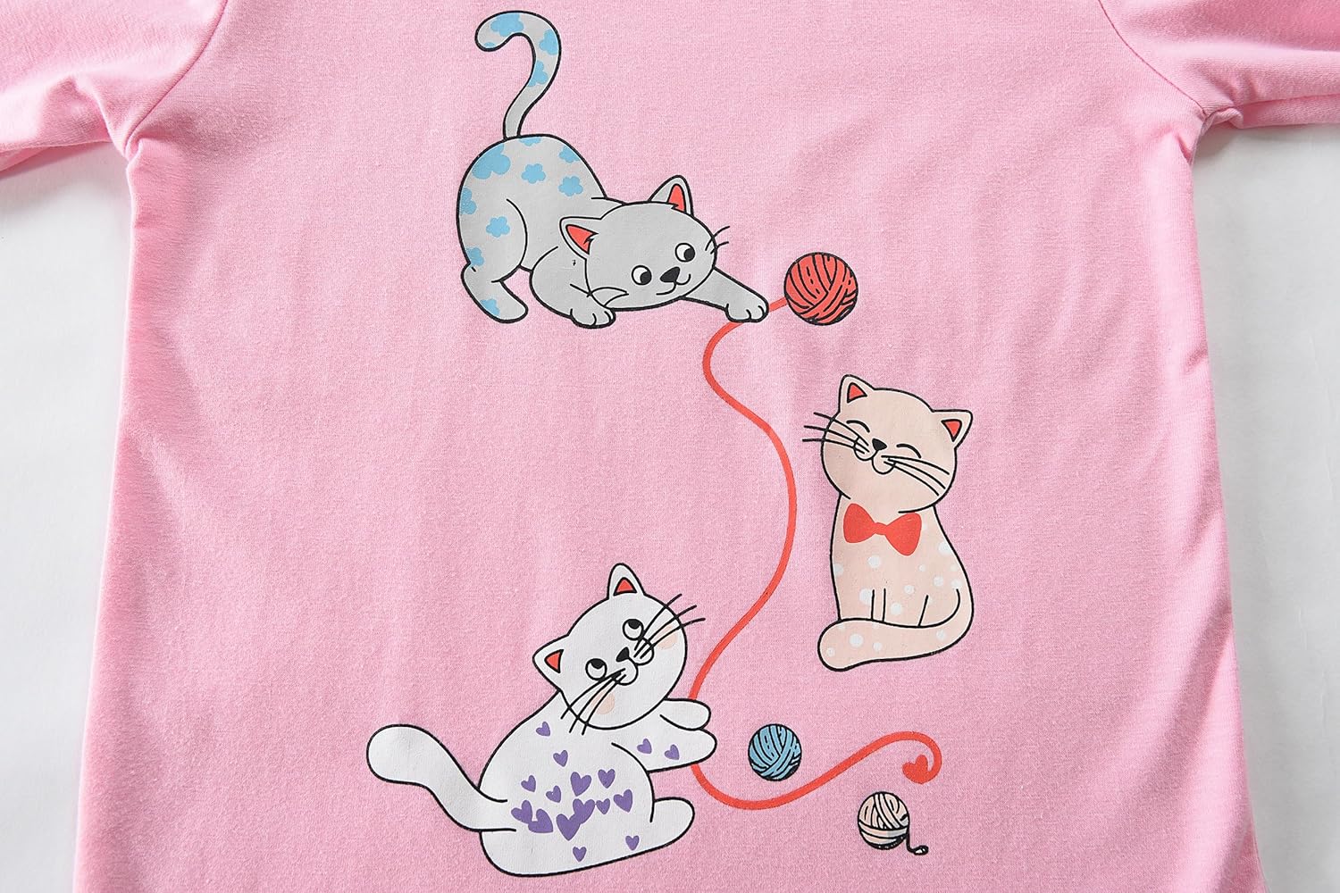 Little Hand Kids Girls Long Sleeve Pajamas Unicorn Sleepwears Dinosaur Pajama Cute Cat Pjs for Toddler Clothes 2-7 Years - Image 2