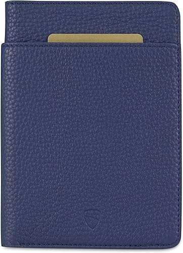 Miniatura 5 de Vaultskin KENSINGTON - Tarjetero para pasaporte y vacunación para viajes con bloqueo RFID, funda de cuero para tarjetas para hombres y mujeres