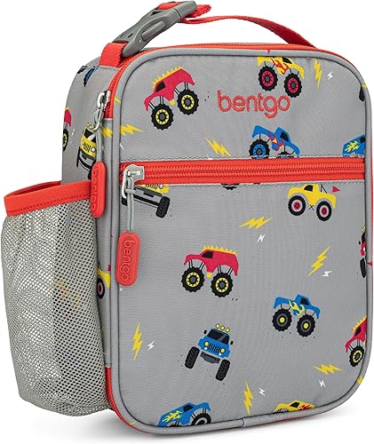 Bentgo Lonchera térmica para niños, resistente al agua, reutilizable, ligera y duradera, con soporte para botella de agua y bolsillo exterior, se