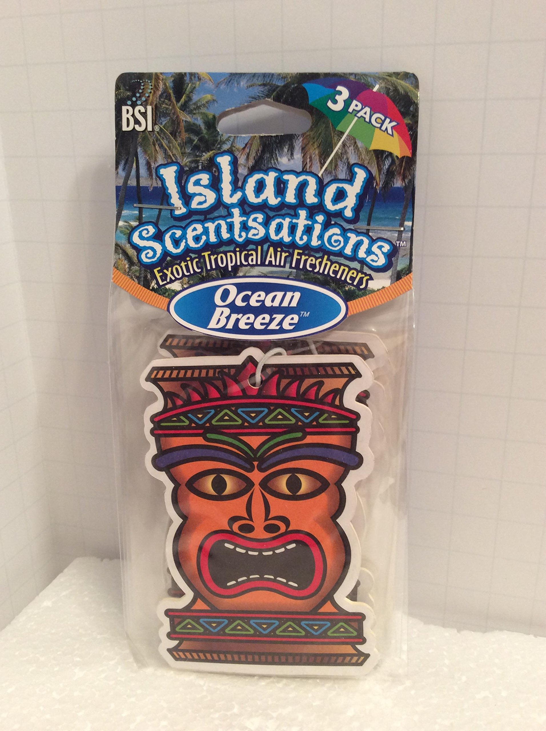 Pack of 3 Island Scentsations Exotic Tropical Air Fresheners - Ocean Breeze