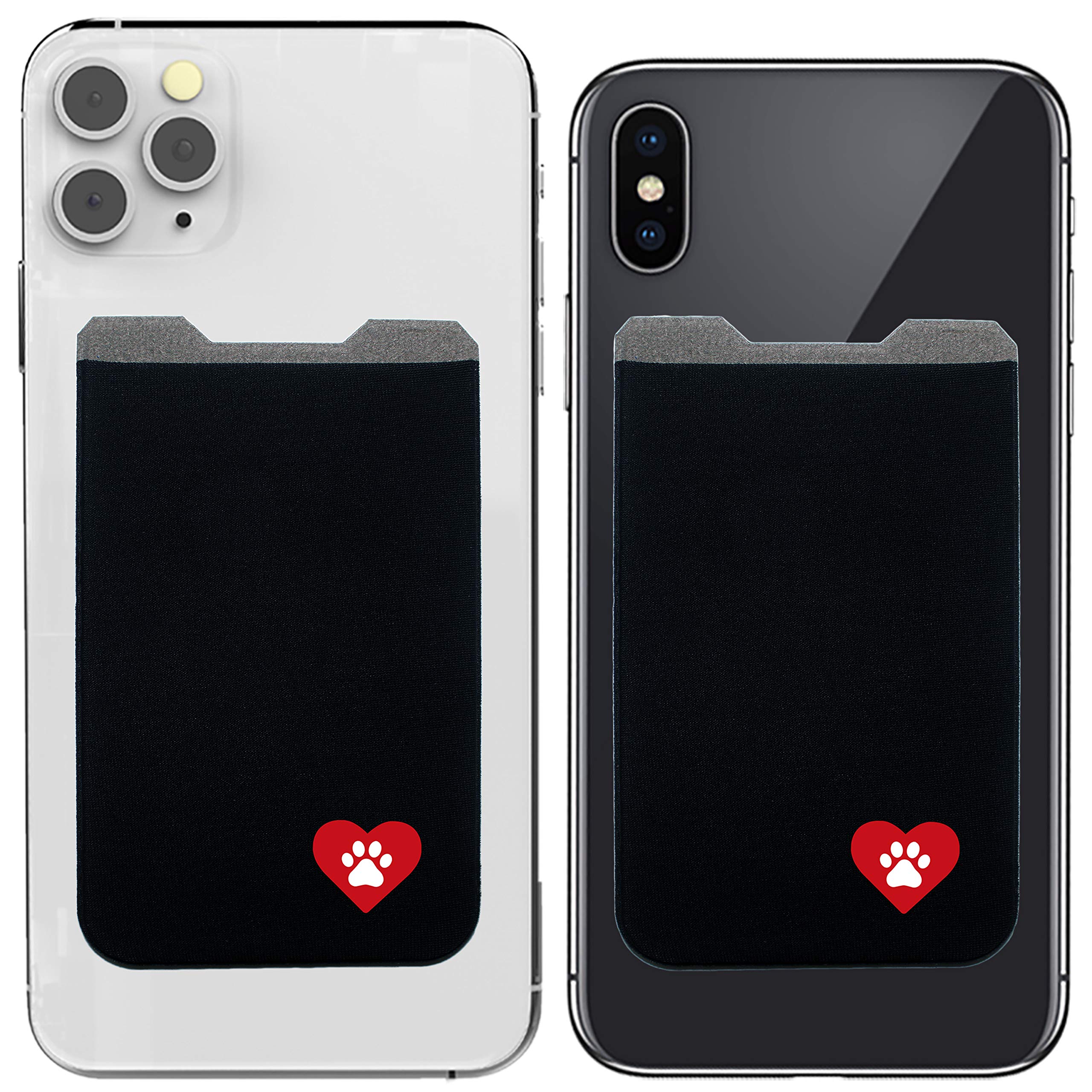 Phone Wallet - Adhesive Card Holder - Cell Phone Pouch - Stick on Lycra Pocket by Gecko - Carry Credit Cards and Cash