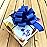 Royal Blue Decorative Gift Pull Bows - 5 Wide, Set of 10, Police Support, 4th of July, Baby Shower, Birthday, USA, Veterans Day, Christmas Tree
