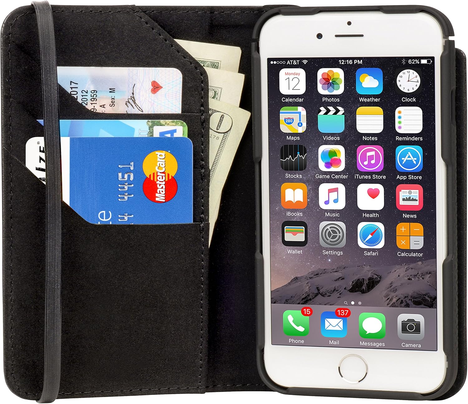 Nite Ize Carrying Case for iPhone 6/6S - Retail Packaging - Black