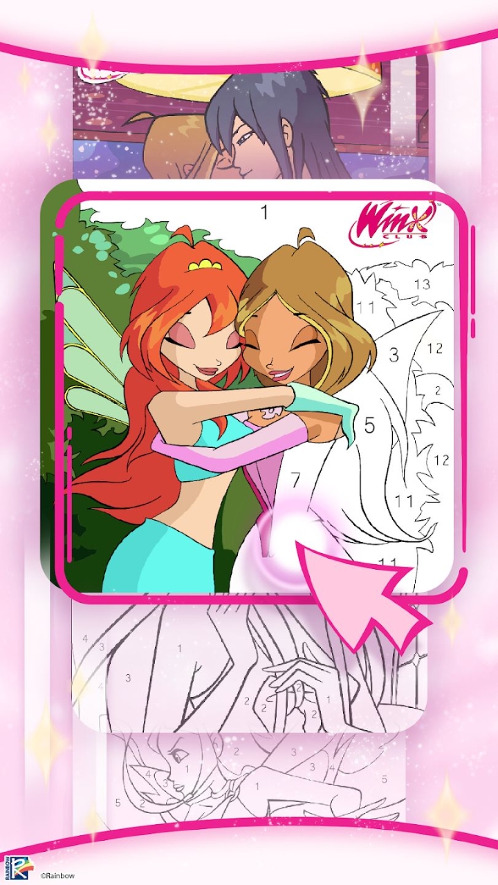 Winx Club: Pinte por Números com personagens mágicos de desenho