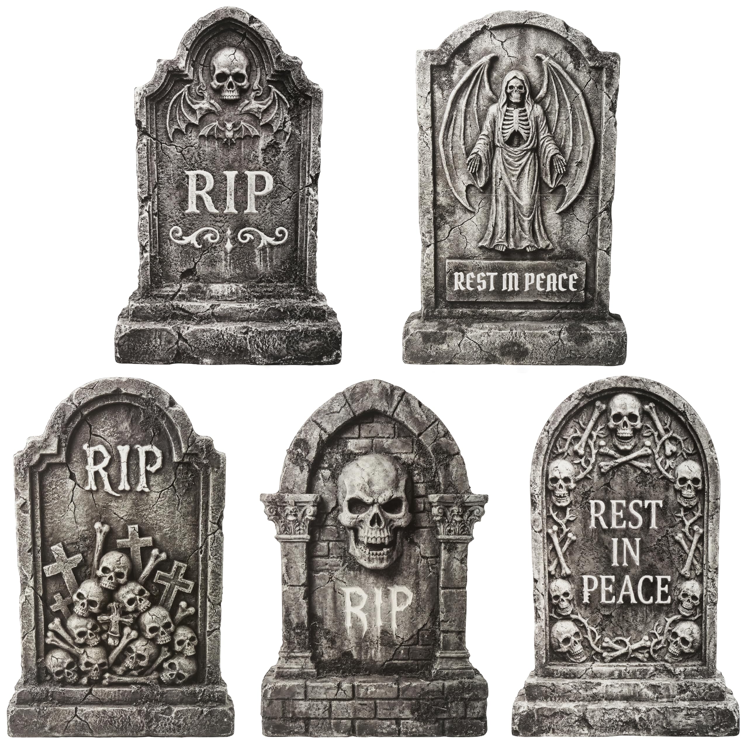 Photo 1 of JOYIN Halloween Tombstone Decorations (26", Black)