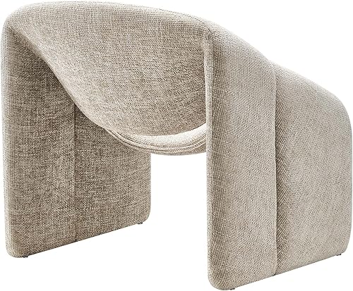 Miniatura 7 de Modway Vivi - Sillón de Acento Tapizado en Chenilla Caqui Felpa, Sillón Cómodo, Ideal como Silla Barrel Moderna, Silla de Lectura y Descanso para
