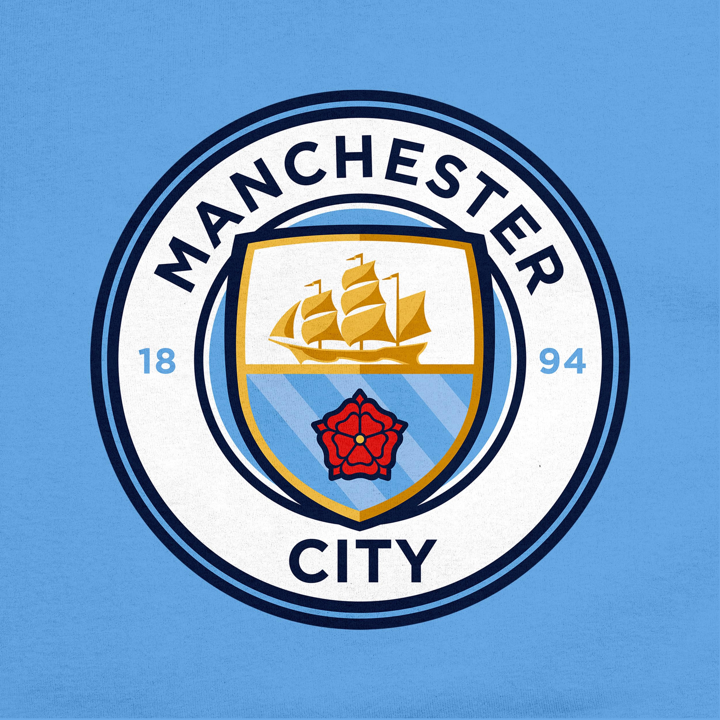 Icon Sports Manchester City F.c. Adult Pullover Hoodie Manchester City F.C. Sudadera con Capucha para Adulto Hombre (Pack de 1)