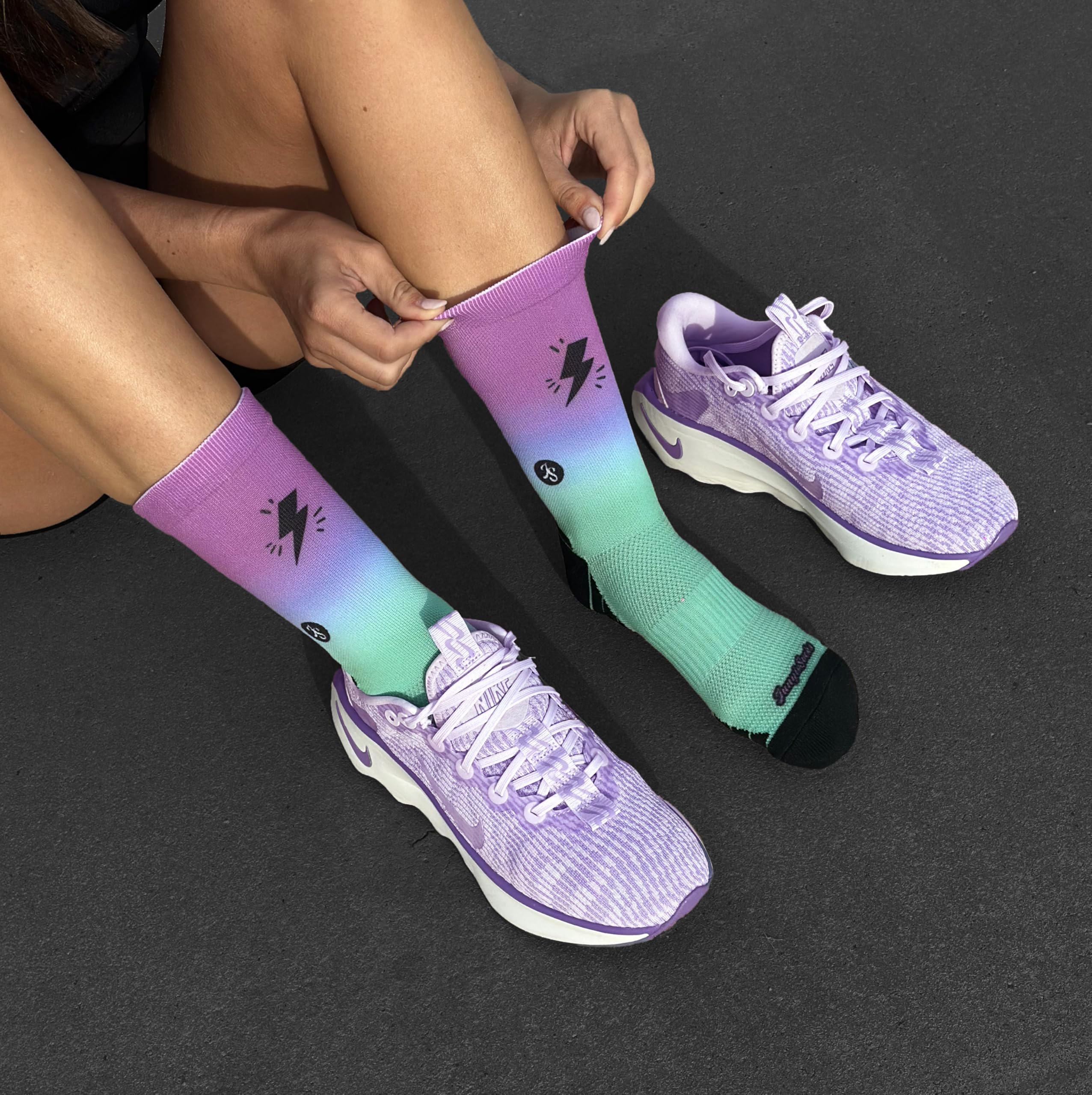 Jungle Socks Running Series - Pack de 3 Chaussettes Haute Performance pour Running, Respirantes, Compressives et Renforcées.