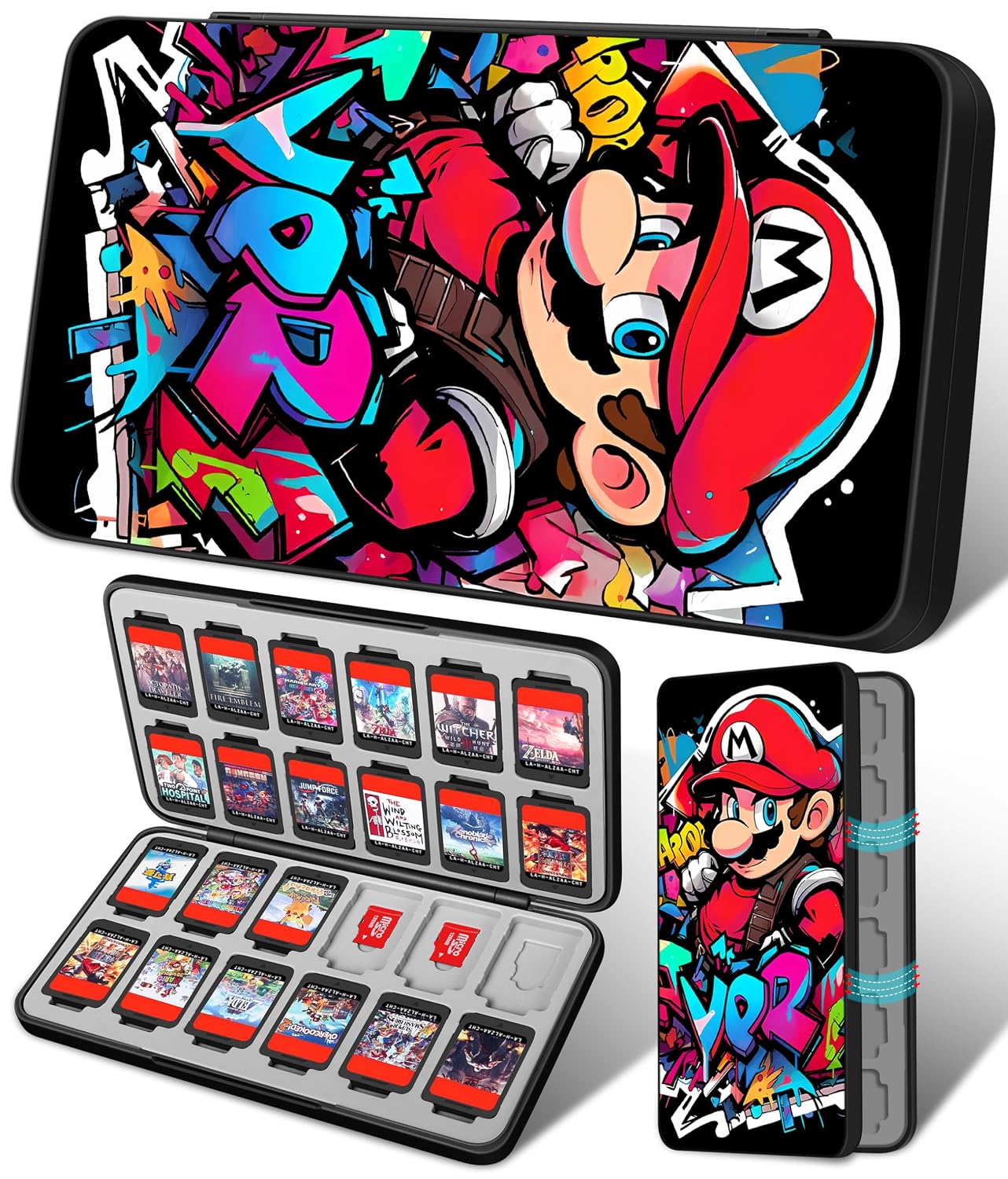 Amazon.com: Xinocy for Nintendo Switch Game Case with 24 Game Holder ...