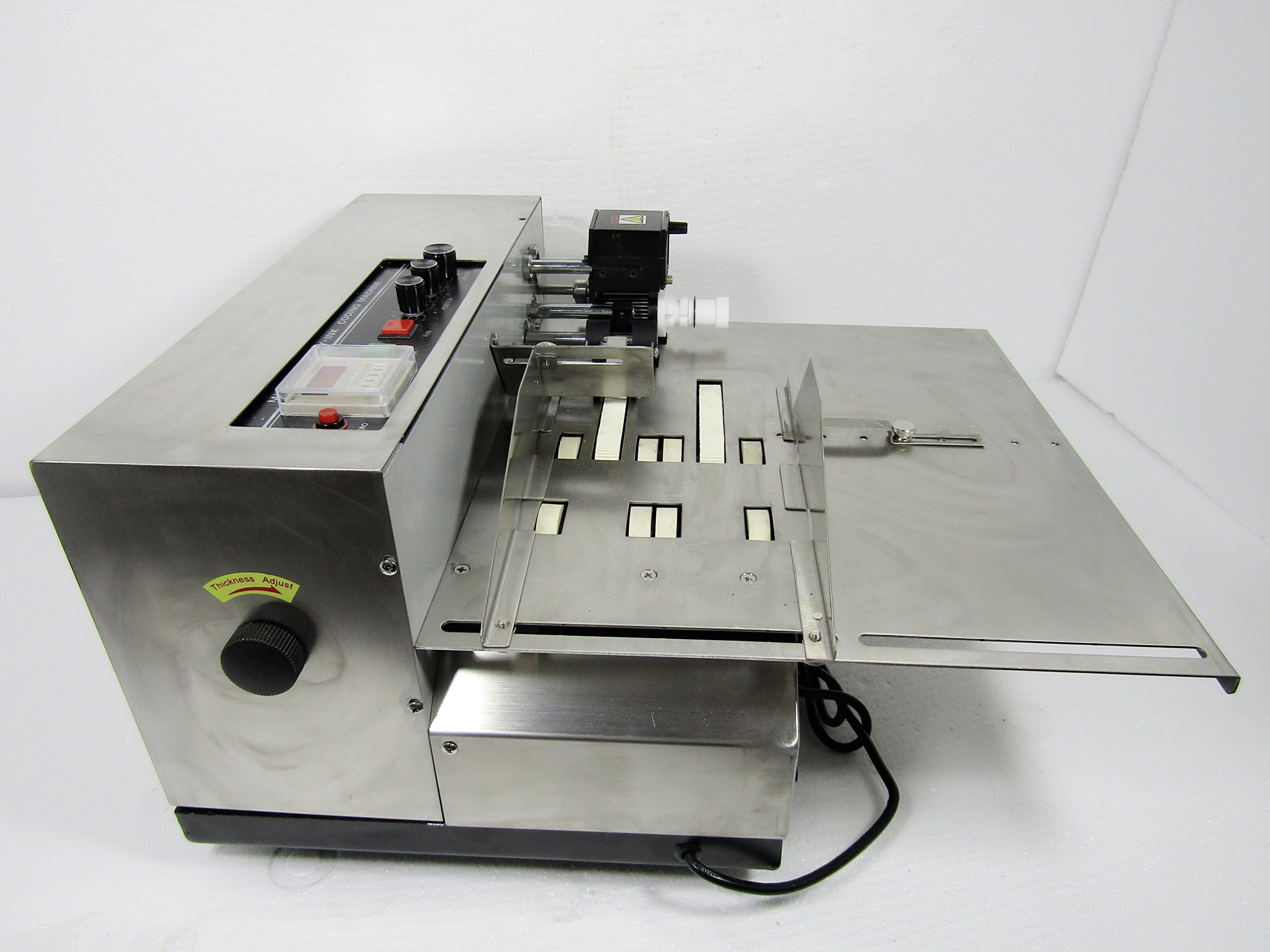 JIAWANSHUN Automatic Solid Ink Printing Machine Coding Machine Date Coding Machine Date Printer Tags Coder (110V)