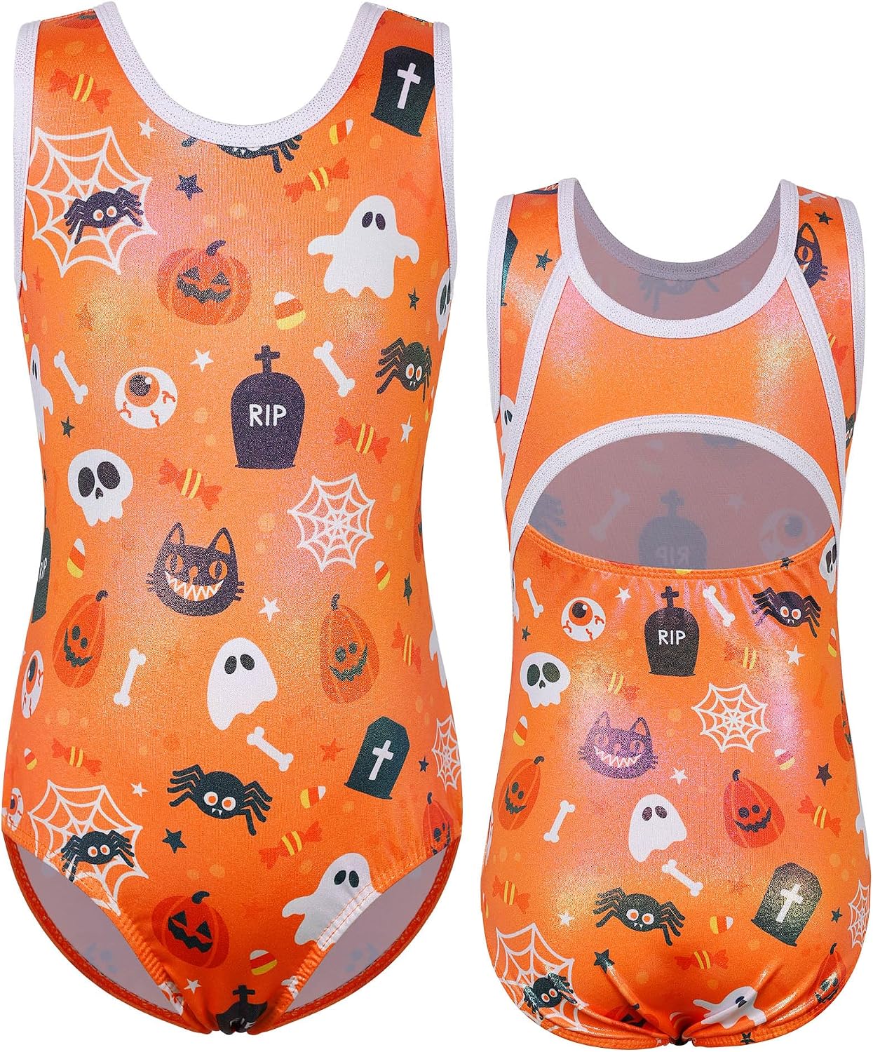 BAOHULU Gymnastics Leotards for Girls Sparkly Dance Outfit One Piece Kids Athletic Clothes