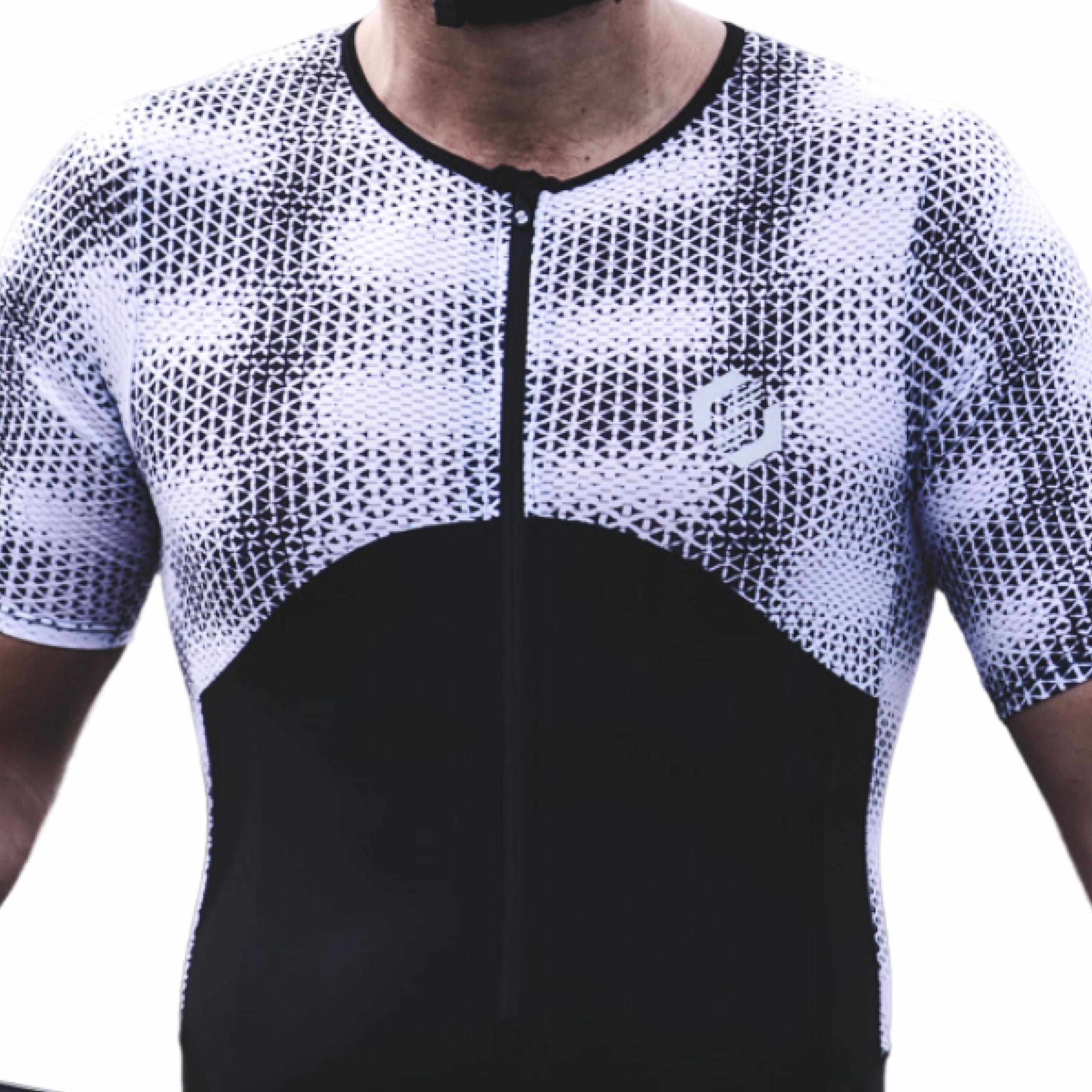 SLS3 Traje de Triatlón para Hombre - Tri Suit con Mangas Aerodinámicas para Hombre - Tejidos PRO FX para Triatlón Masculino (Midnight Blur, L)