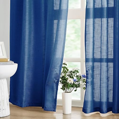 Miniatura 5 de Fmfunctex - Cortinas semi-transparentes con textura de lino