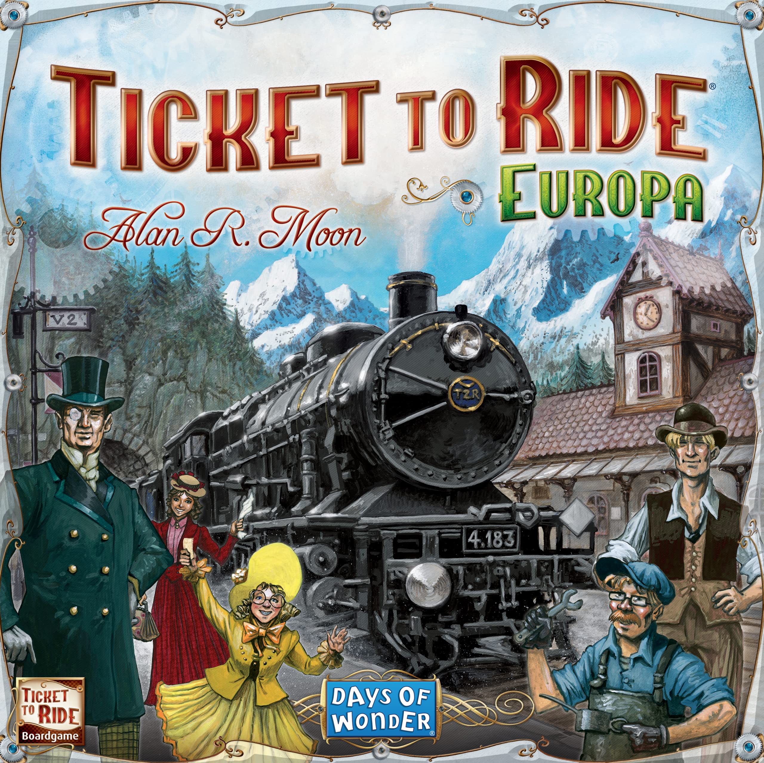 Asmodee - Ticket to Ride Europa, Gioco da Tavolo Avventura Ferroviaria, Divertimento per Famiglie e Giocatori Esperti, Costruisci Reti Ferroviarie - 2-5 Giocatori, 8+ Anni, Edizione in Inglese