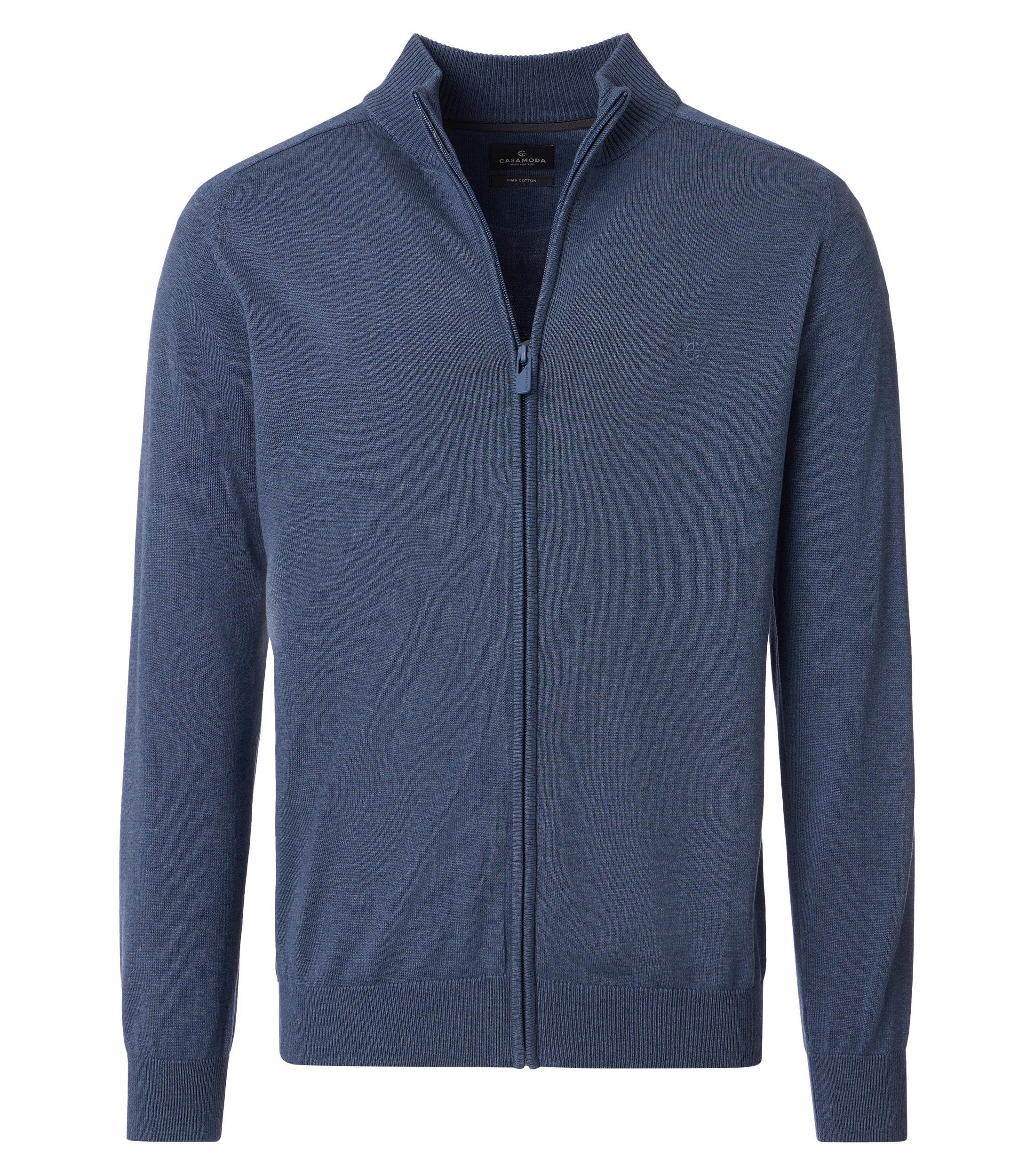CASAMODA Strickjacke uni Strickjacke 4XL in dunkelblau