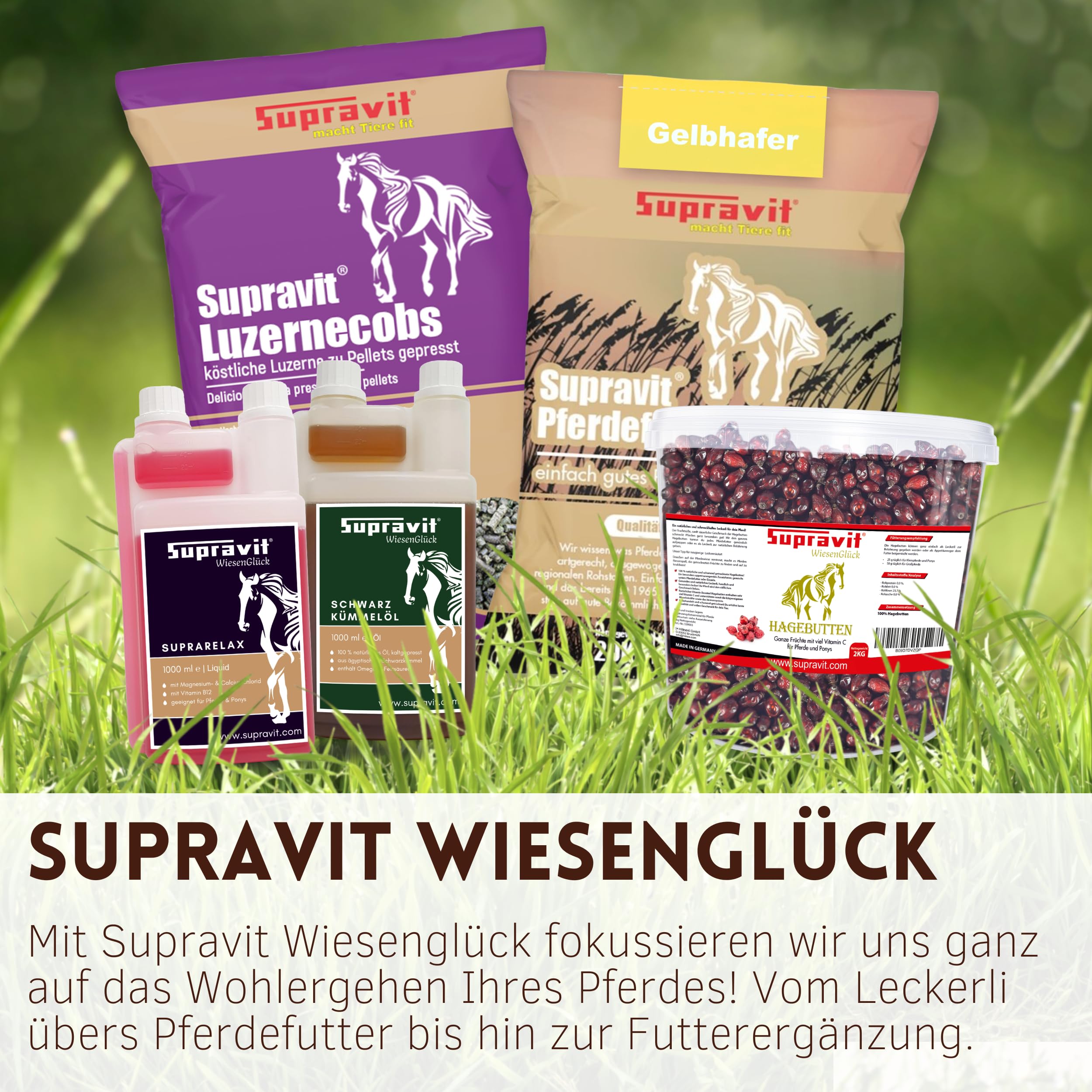 Supravit Schwarzkümmelöl für Pferd & Hund 1L