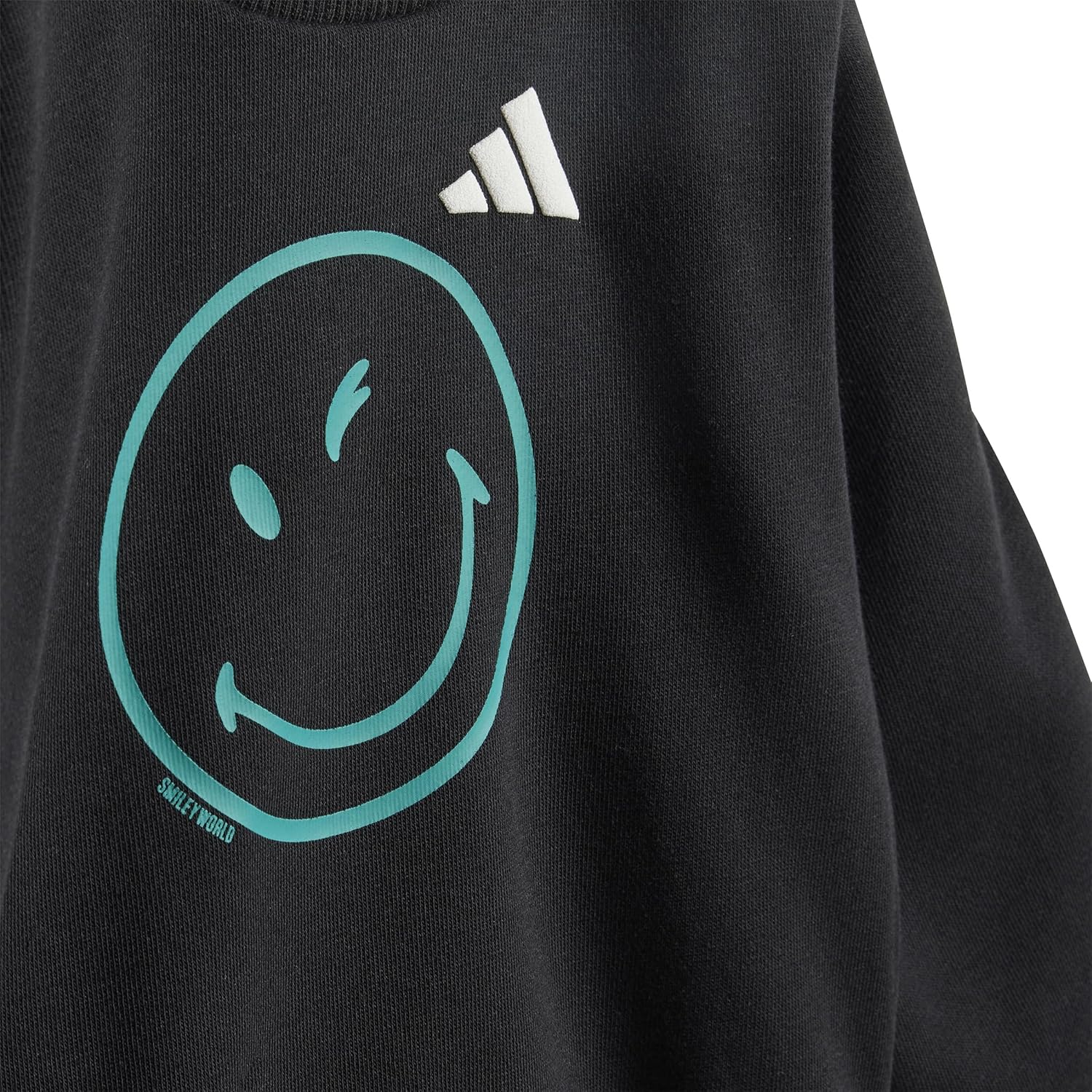 adidas Unisex-Baby Smiley World Joggers Set, Black/White, 4 Years - Image 3