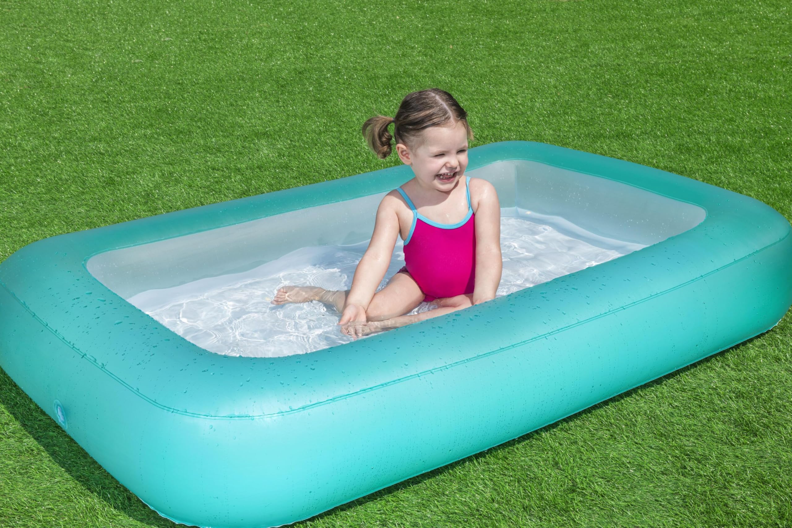 BESTWAY 51115 - Piscina Hinchable Infantil Aquababes 165x104x25 cm
