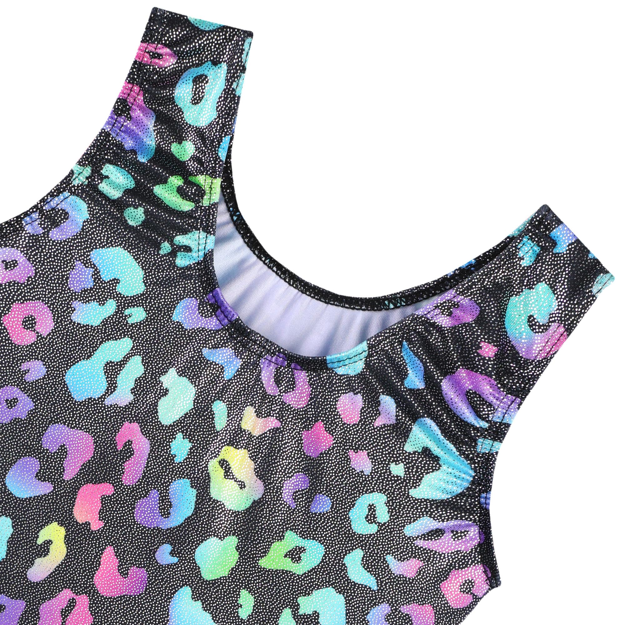 XFGIRLS Justaucorps de ballet sans manches pour filles – Vêtement de danse scintillant trois pièces – Justaucorps de gymnastique avec short et bandeau pour filles de 3 à 14 ans