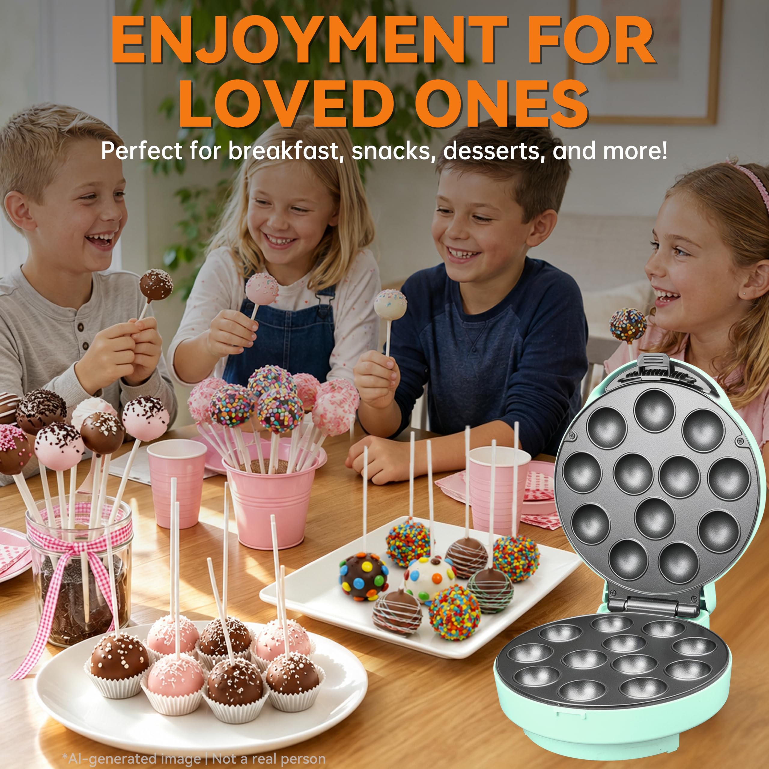 Baker's Friend Cake Pop Maker - Make 12 at Once! -5