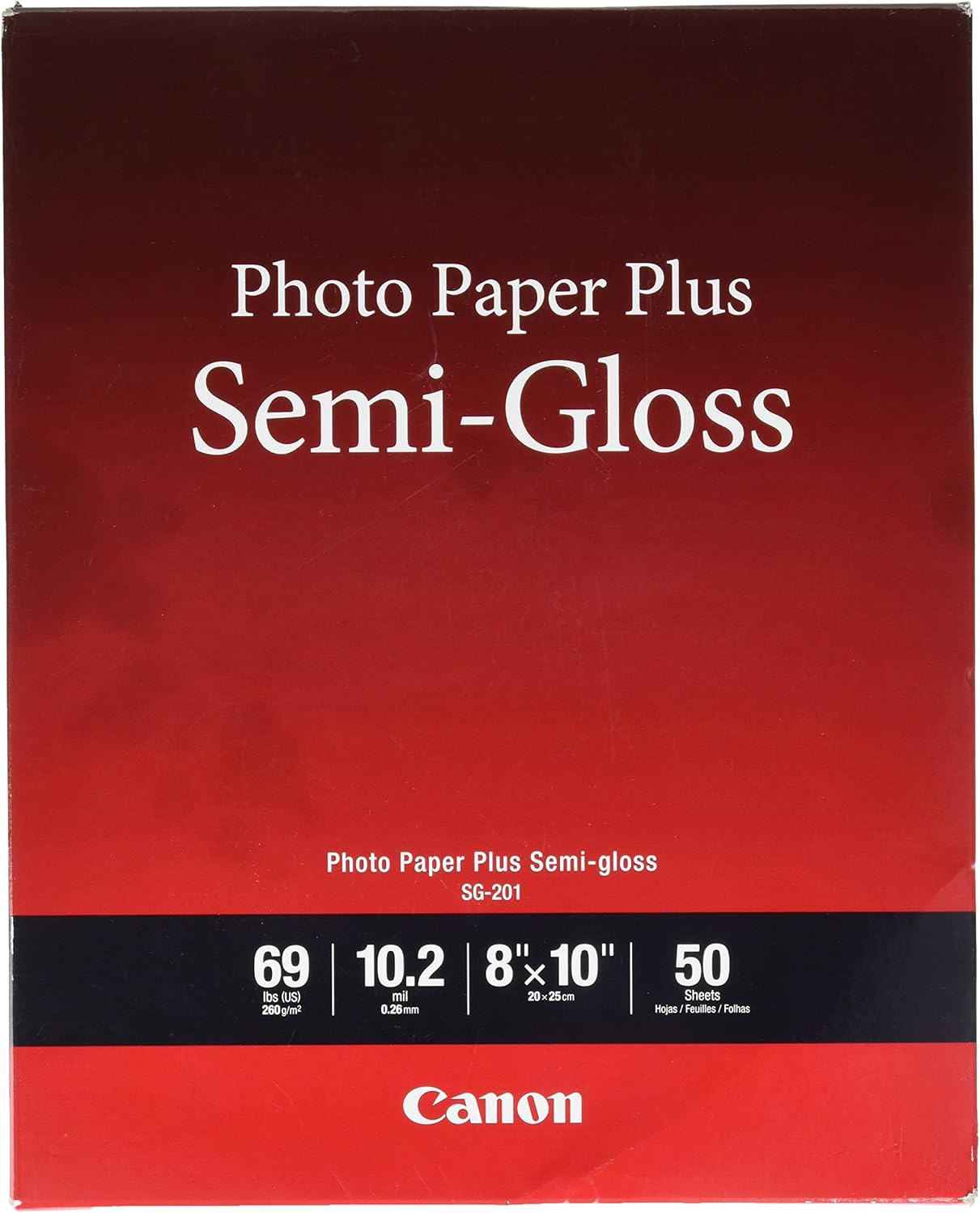 Canon Photo Paper Plus , 8 x 10 in, SemiGloss, 50 Sheets