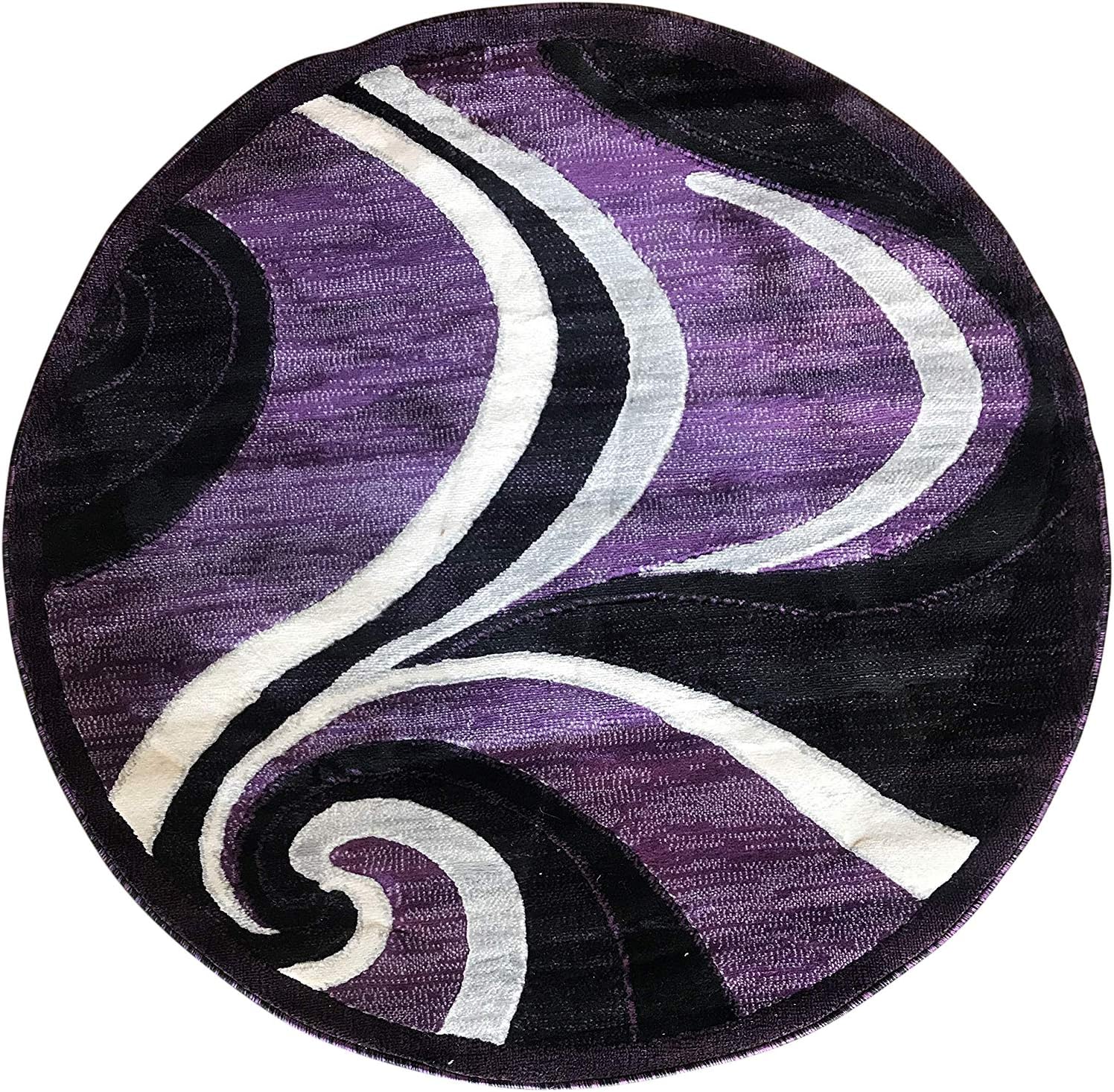 Amazon.com: Modern Octagon Contemporary Area Rug Blue Americana Design ...