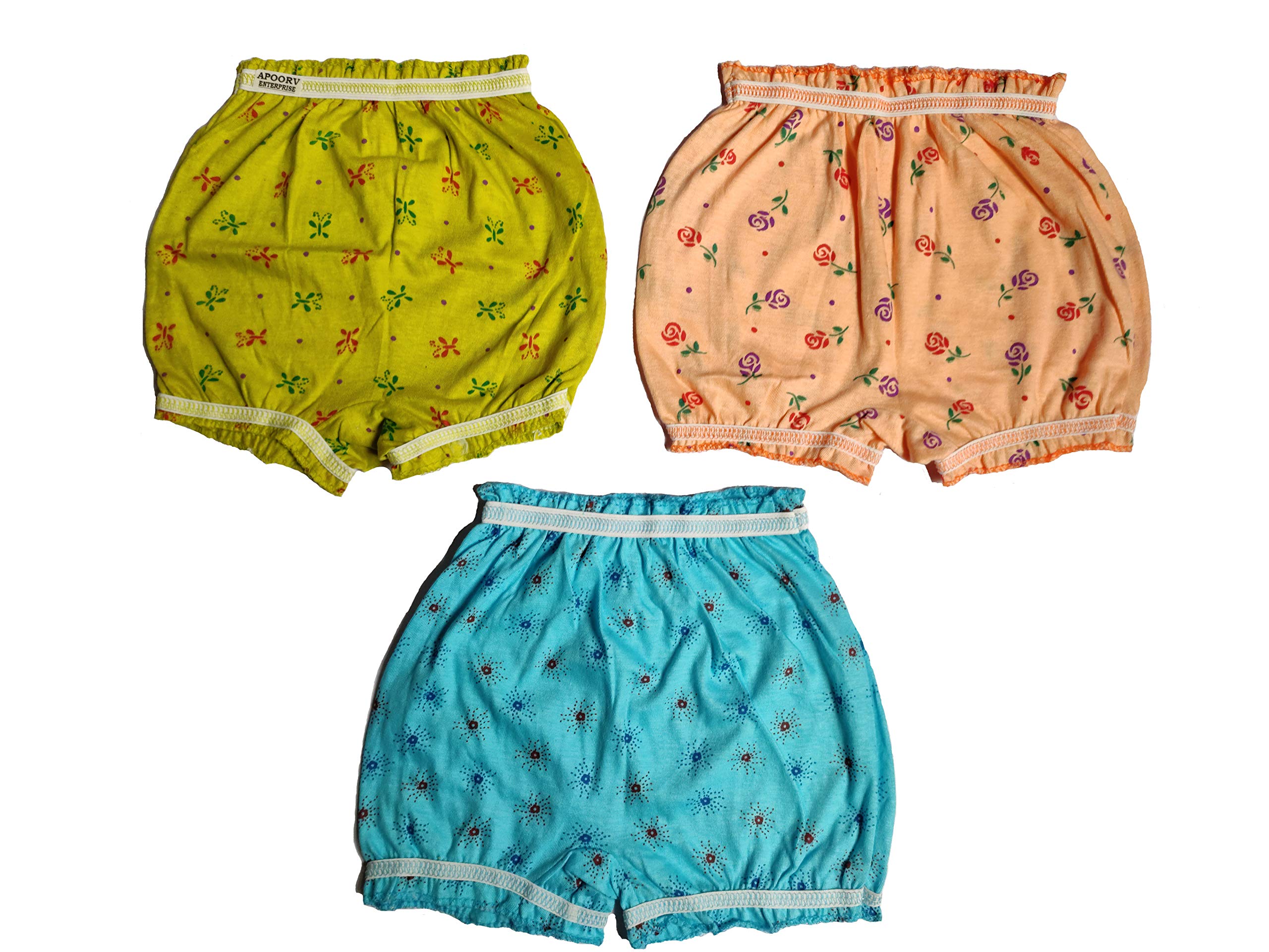 AE-Apparels Boys & Girls Cotton Bloomers (Multicolour,18-24 Months)-Pack of 6 1