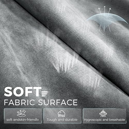 Miniatura 7 de GTPLAYER Silla grande y alta para videojuegos, silla de computadora de tela transpirable con fuerte soporte lumbar, cómodas sillas de oficina con