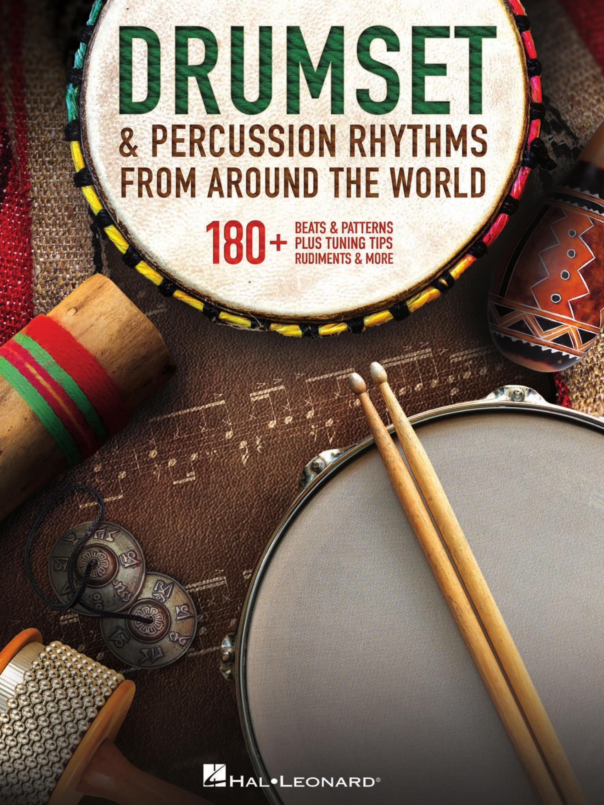 Patterns de percussion du monde livre pour batterie à étudier à la maison
