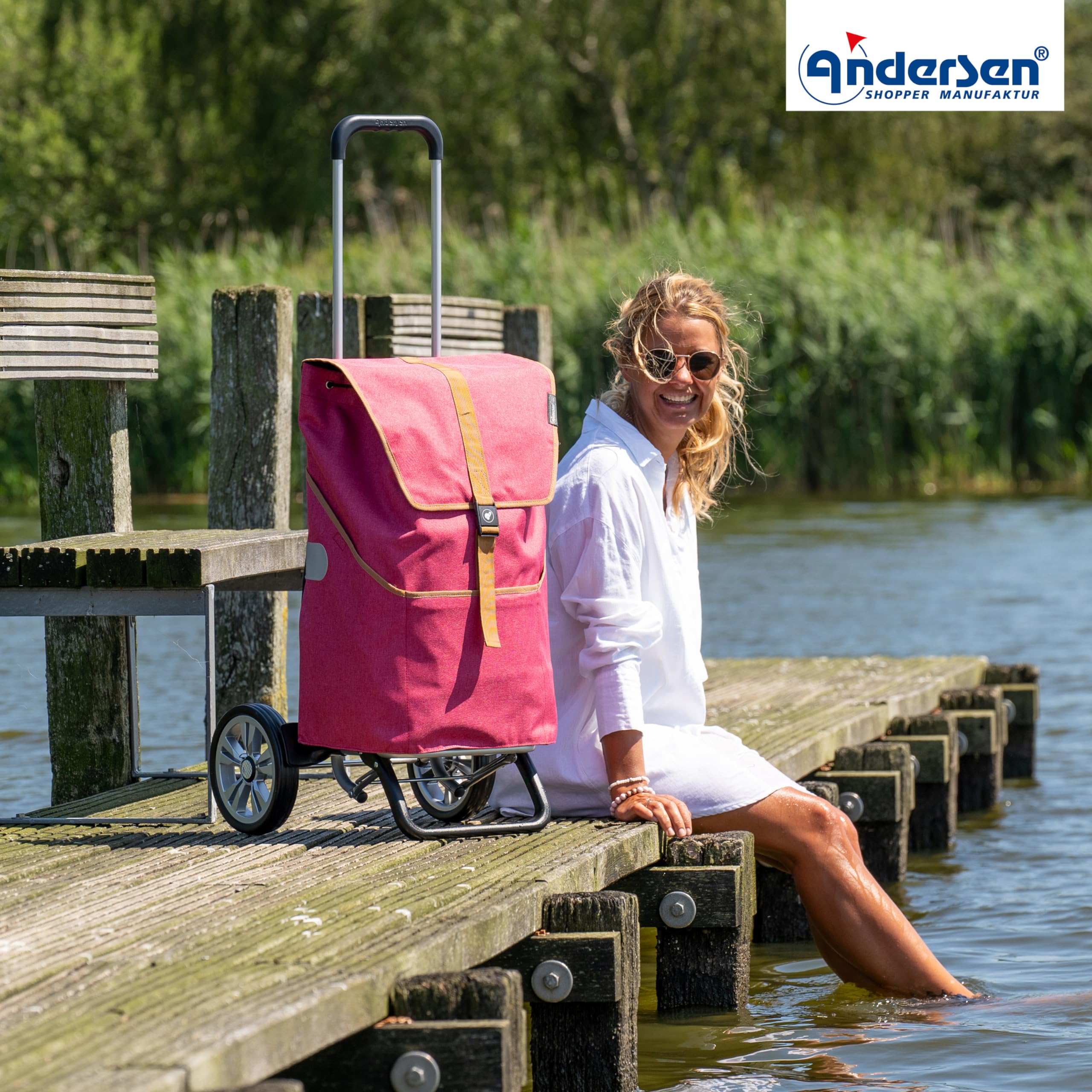 ANDERSEN Einkaufstrolley - Alu Star Shopper Auke Rubin