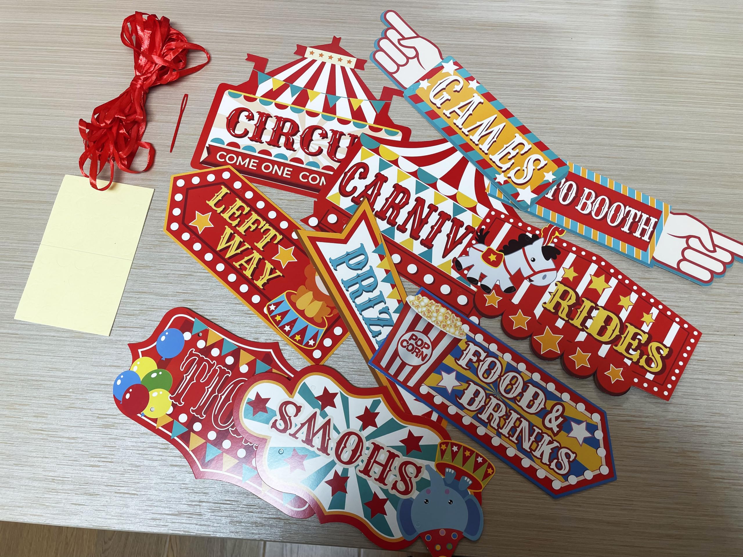 Vintage Circus Directional Sign