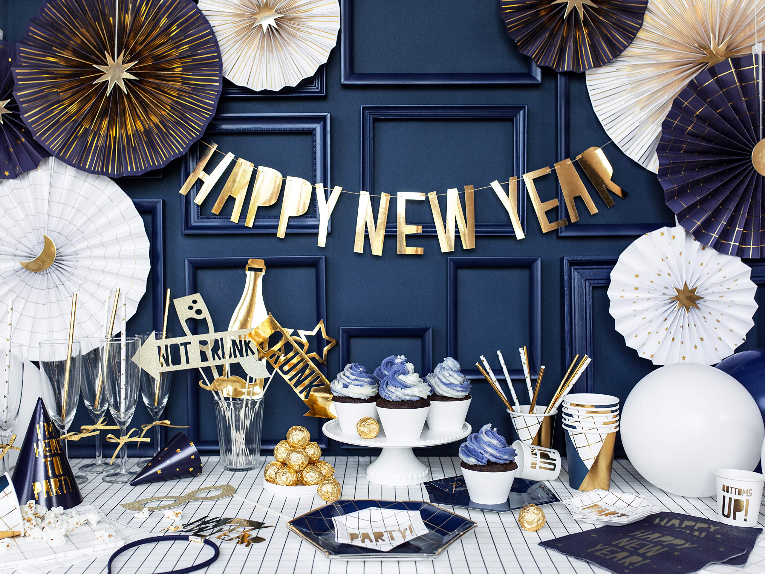 400 Stück Glitzer-Konfetti – Sterne & Monde, Doppelseitig, In Dunkelblau, Hellblau, Gold – Für Tischdekoration, Hochzeit, Geburtstag, Babyparty, Ramadan