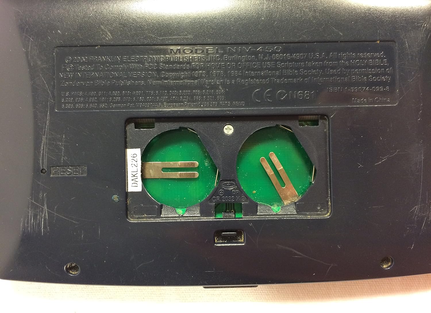 Franklin Electronics NIV-450 New Inter. Ver. Pocket Bible