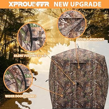 Amazon.co.jp: XProudeer ハンティングブラインド シースルー