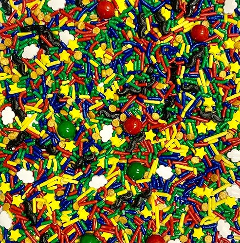 Miniatura 25 de COOL MOM SPRINKLES Gránulos de superhéroe de tortuga (4 onzas) – Gránulos temáticos de cumpleaños de tortuga ninja para decorar pasteles, cupcakes