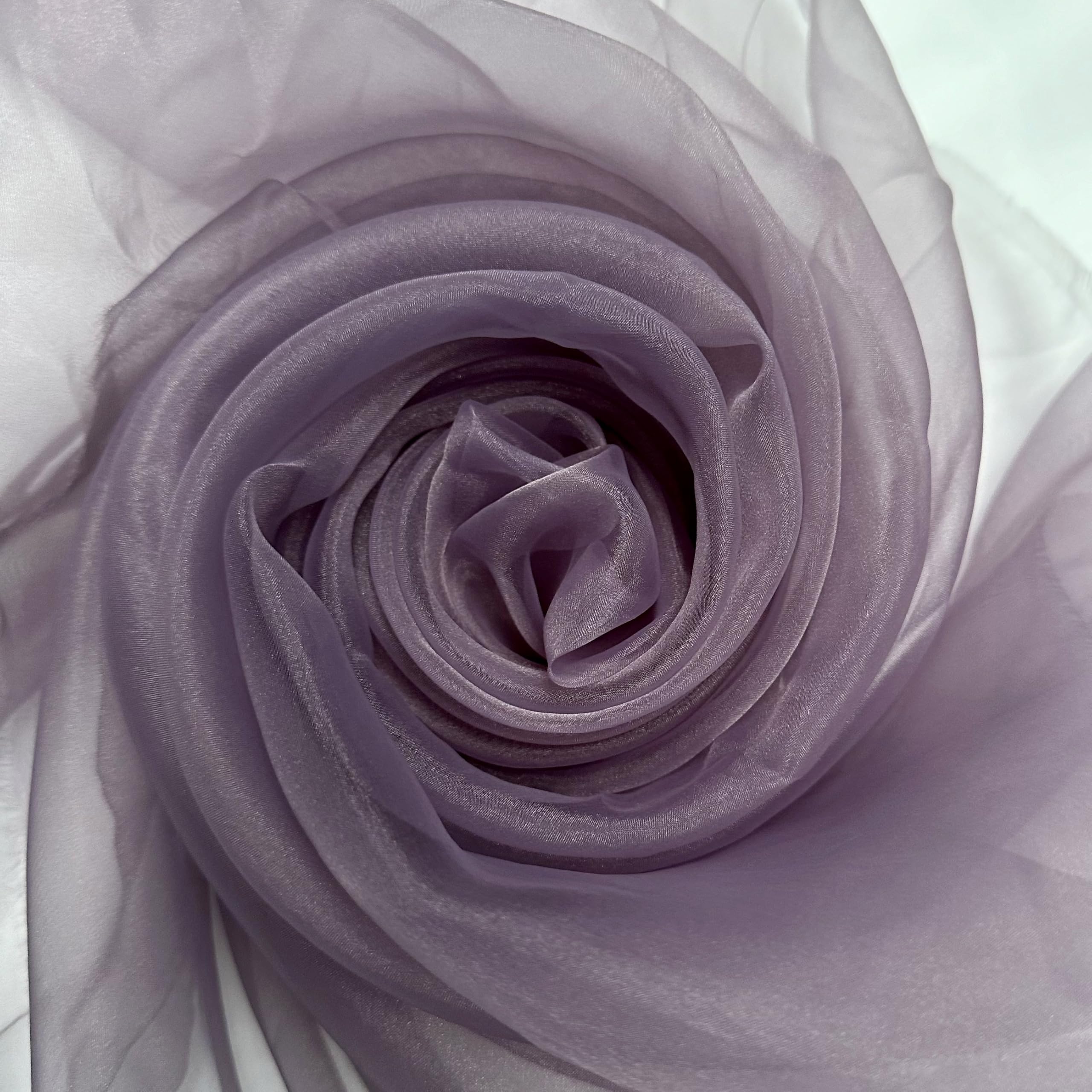 Megachest 145CM Wide Soft Organza Dress Fabric Fancy Costumes Decorations 50 Colors(Shadow Purple,50 Meters) โ image 1