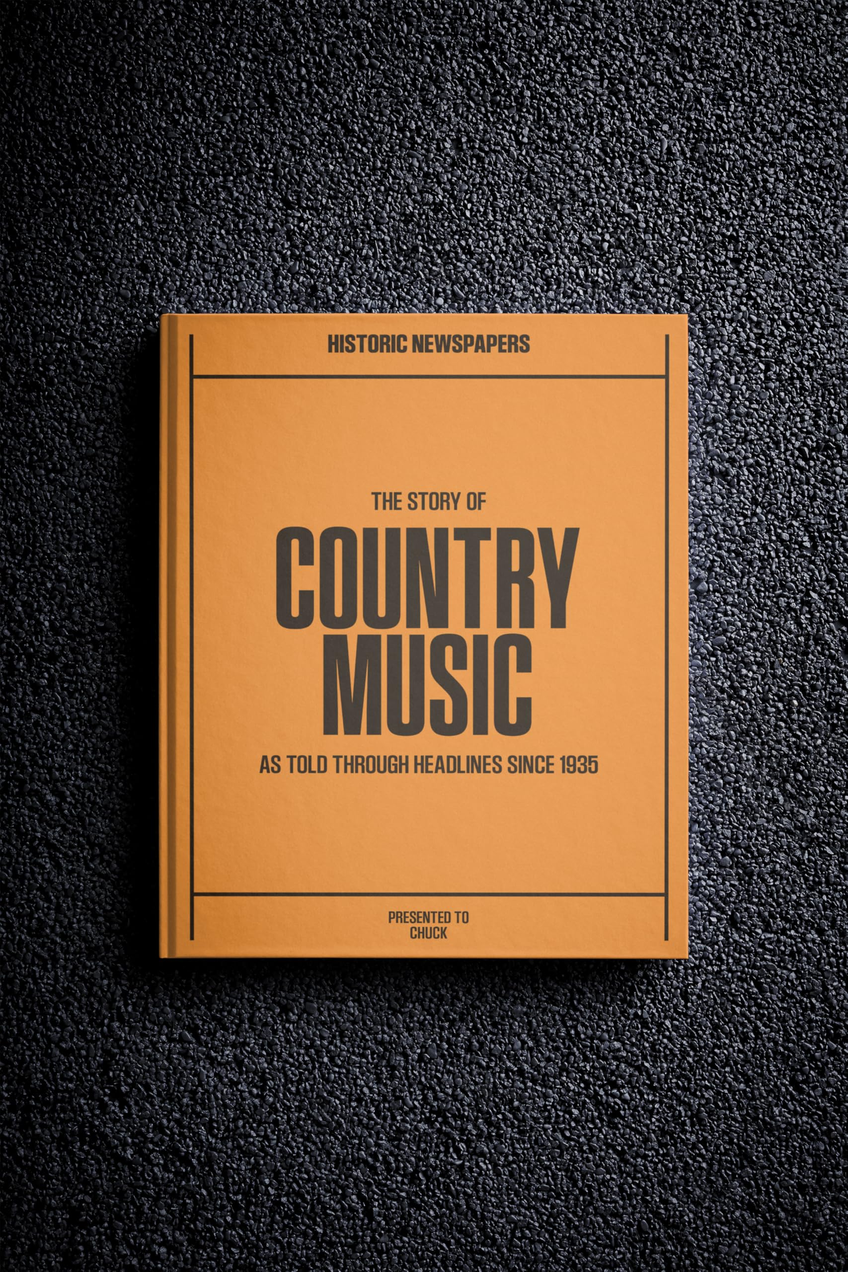 Historic Newspapers - Music Newspaper History Book, Icons and Legends of Music Gift - Keepsake Books - for Music Lovers (Country Music) — image 1