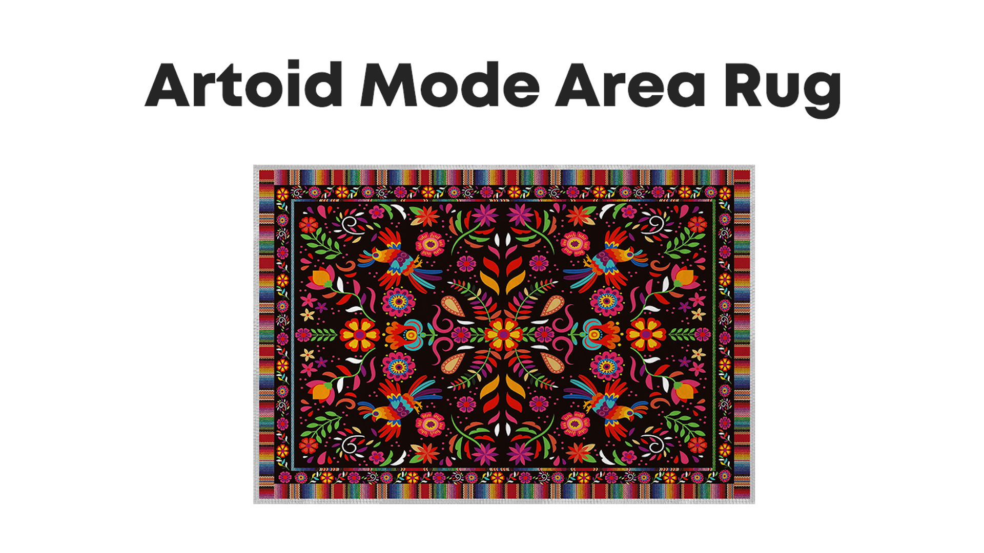 Tapete decorativo Artoid Mode 2x3 pies negro miniatura 7