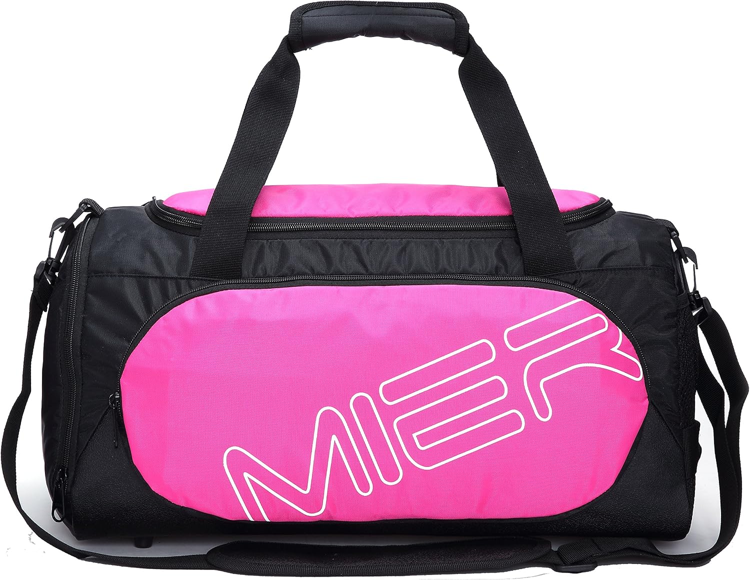 MIER 21 Inch Sports Gym Bag with Wet Pocket Travel Duffel Bag for Men and Women